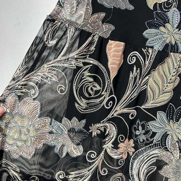 Lavish Sheer Maxi Skirt - Picture 3 of 10